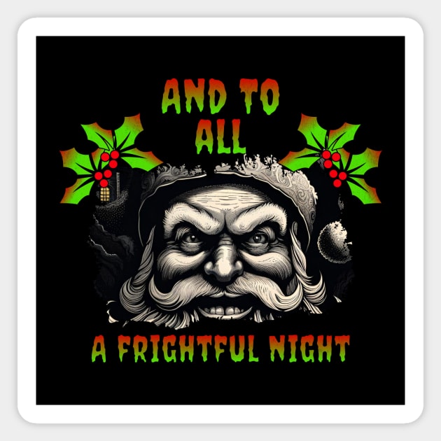 Frightful Christmas Sticker by Offbeat Oddities